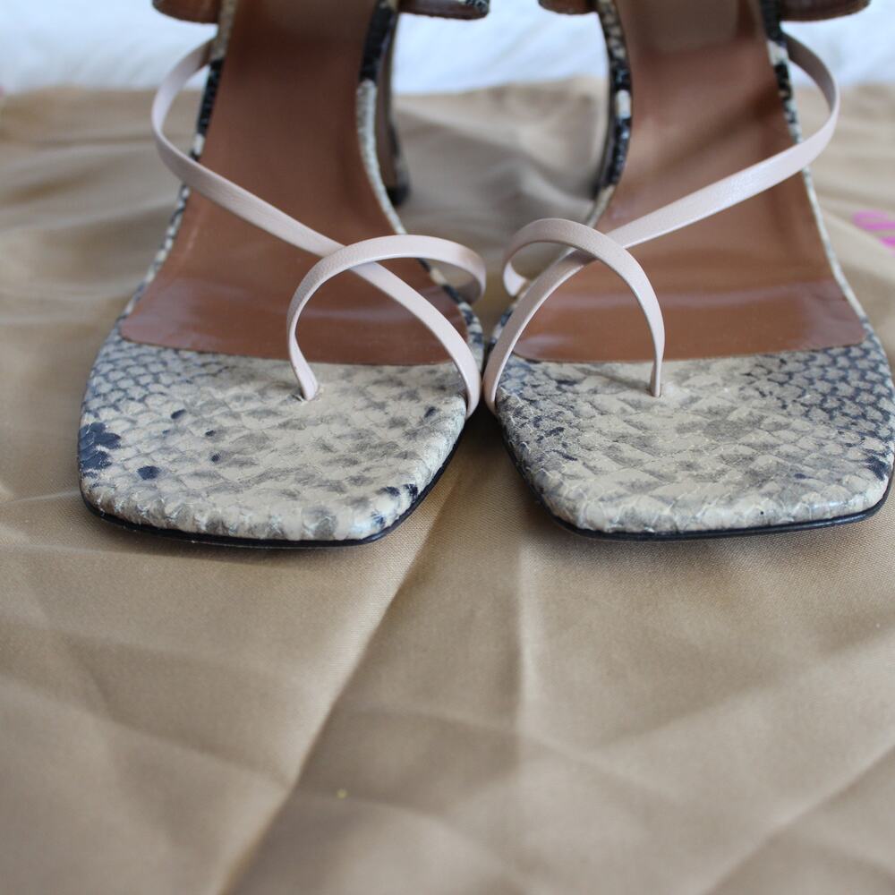 Paris Texas Python Snake-Embossed Leather Criss C… - image 6